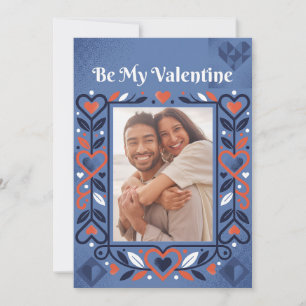 Moderne getüpfelte Herzen Valentinstag Feiertagskarte