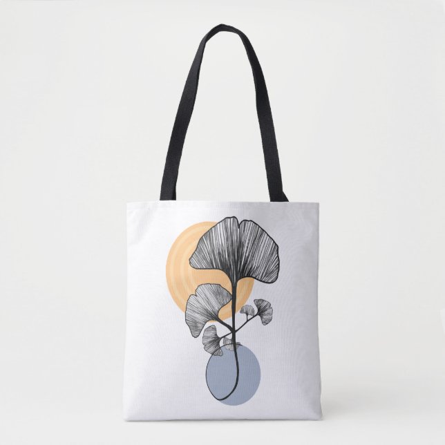 Moderne Ginkgoblatt-Botaniktasche Tasche (Vorderseite)
