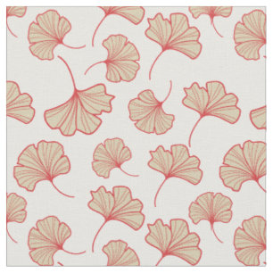Moderne Ginkgoblatt-Muster Stoff