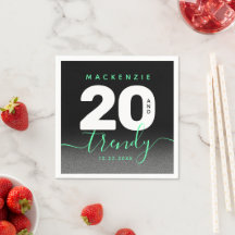 Moderne Girly Mint Green 20 und Trendy