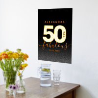 Moderne Girly Orange 50 und fabulous