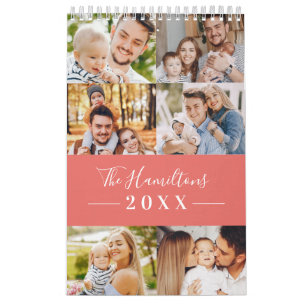 Moderne Gitter-Collage Foto Familie 2022 Kalender