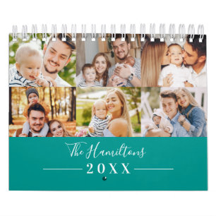 Moderne Gitter-Collage Foto Familie 2022 Kalender