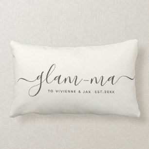 Moderne Glam-ma Chic Script Spaß Minimalistisch O Lendenkissen