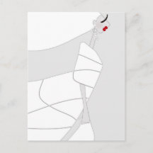 Moderne Glamour-Färbpostkarte Miss Jazzy