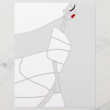 Moderne Glamour-Färbungsflyer Papier Miss Jazzy