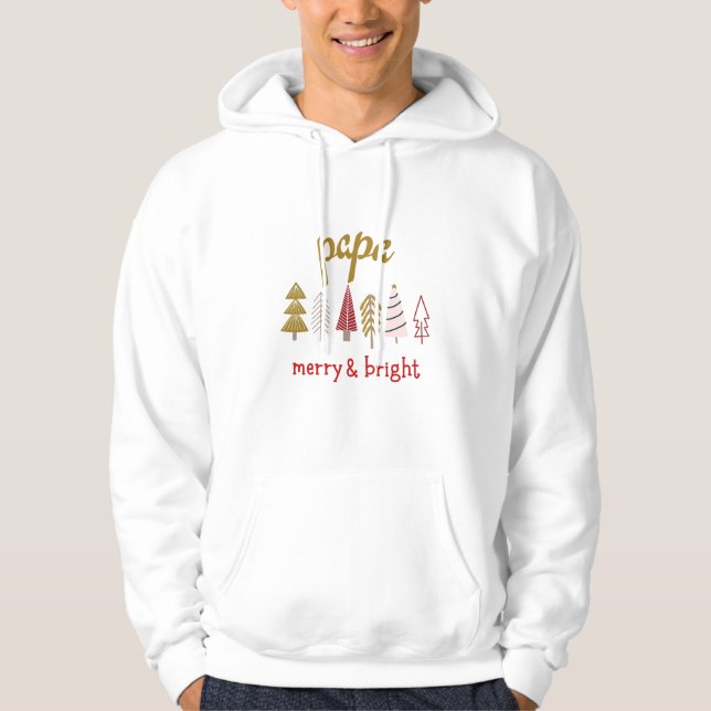 Moderne, glänzende Familienübereinstimmung Hoodie (Vorderseite)