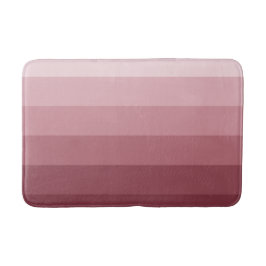 Moderne glänzende Rose Rote Streifen Badematte