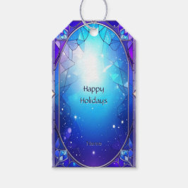Moderne Glasmalerei-Muster-Feiertags-Geschenkanhän Geschenkanhänger