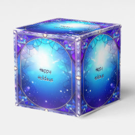 Moderne Glasmalerei-Muster-Feiertags-Geschenkbox Geschenkschachtel