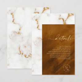 Moderne Glitzer aus Marmor Details Gold ID816 Begleitkarte