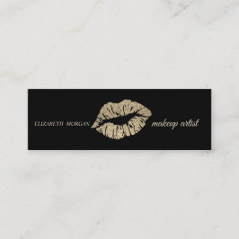 Moderne Glitzer Lippen, Makeup Artist Mini Visitenkarte