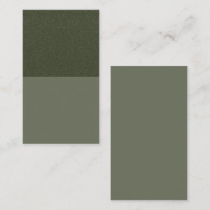 Moderne Glitzer & Moss Green Verweiskarte - Indivi Empfehlungskarte