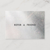 Moderne Glitzer Salon Discount Card