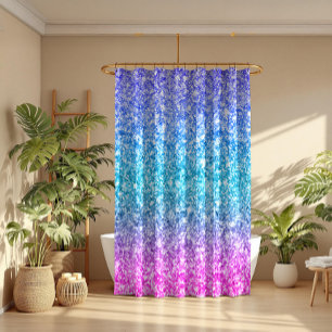 Moderne Glitzer Textur Print Duschvorhang