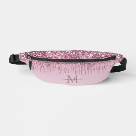 Moderne Glitzer Tropfen Personalisiert Monogramm N Bauchtasche