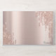 Moderne Glitzer Tropfen Rosen Gold