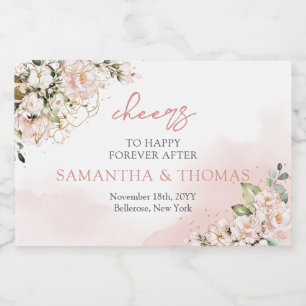 Moderne Glitzern aus Boho Alkoholflaschenetikett