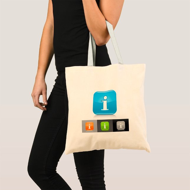 Moderne Glossy Information Symbols Tragetasche (Von Creator hochgeladen)