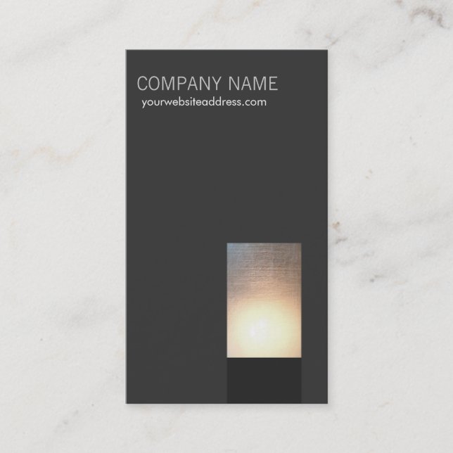 Moderne Glow Business Card Visitenkarte (Vorderseite)