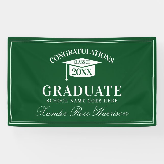 Moderne Glückwünsche Graduate Banner (Horizontal)