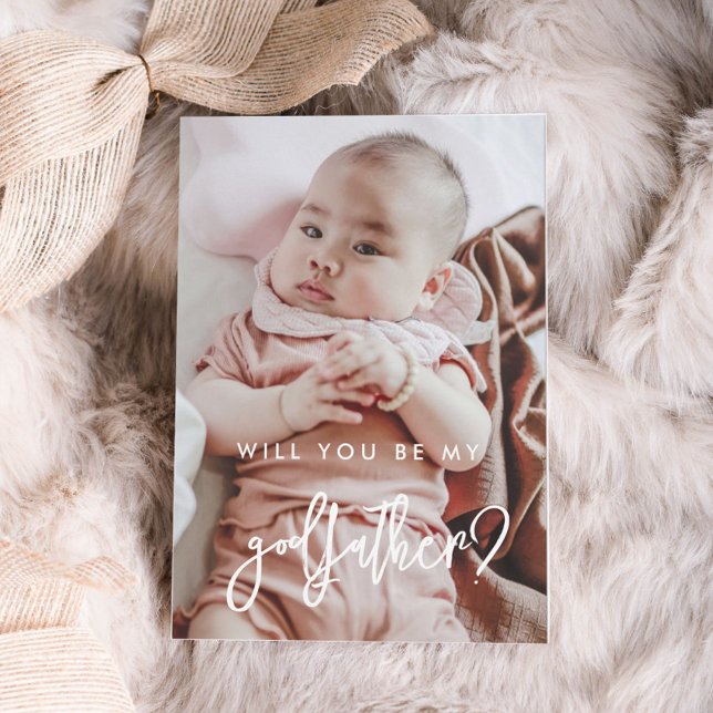 Moderne Godvaterkarte Einladung (Von Creator hochgeladen)