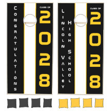 Moderne Gold Black Graduation Party