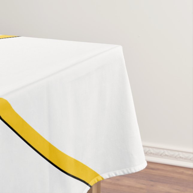 Moderne Gold Black Graduation Party Tischdecke (Beispiel)