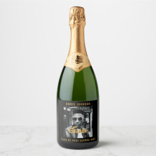 Moderne Gold Bold Typografy Foto Graduation Party