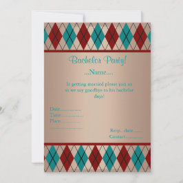 MODERNE GOLD DIAMOND BACHELOR PARTY INVITATION EINLADUNG