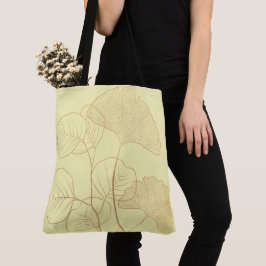 Moderne Gold Gingko-Blätter Tasche