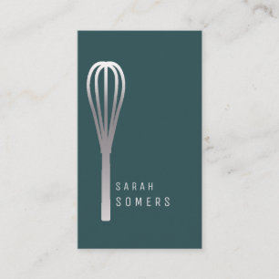 Moderne Gold Glitter Whisk Bäckerei Visitenkarte