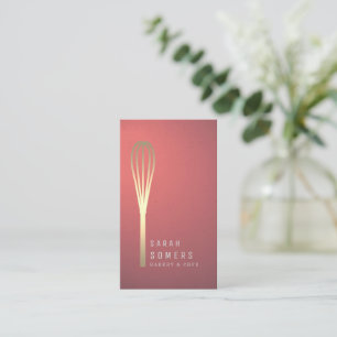 Moderne Gold Glitzer Whisky Bakery Business Card Visitenkarte