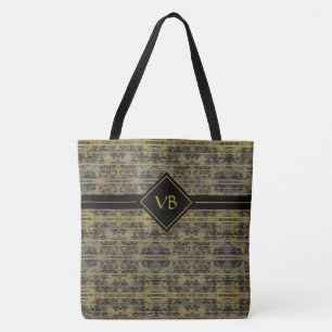 Moderne Gold-Glitzern Mit Monogramm Tasche