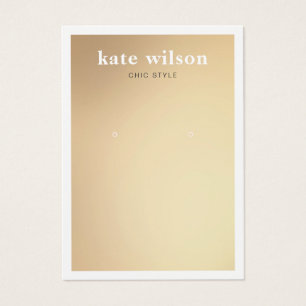 Moderne Gold Gradient Earring Display Card