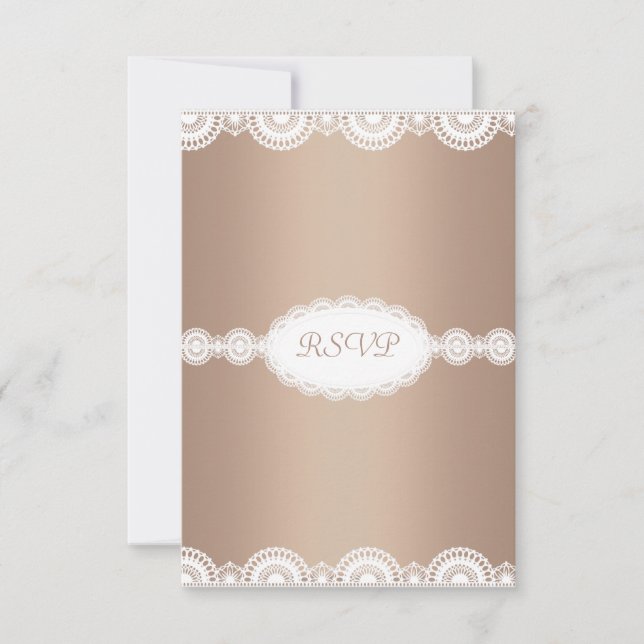 MODERNE GOLD LACE ENGAGEMENT PARTEI UAWG EINLADUNG (Vorderseite)