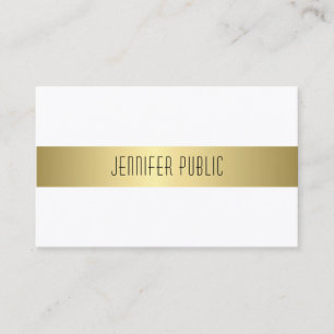 Moderne Gold-Look-Design glatt und anspruchsvoll Visitenkarte