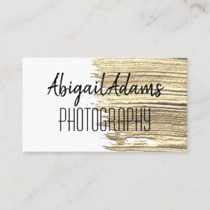 Moderne Gold Paint Minimal Business Card Visitenkarte