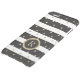 Moderne Gold Polka Dots & Schwarz & Weiß Streifen Uncommon iPhone Hülle (Unterseite)