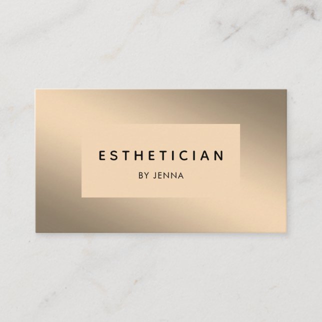 Moderne Gold Salon Visitenkarte (Vorderseite)