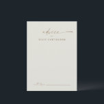 Moderne Gold Script Boho Wedding Advice Card<br><div class="desc">Moderne Gold Script Boho Wedding Advice Card. Klicken Sie auf die Schaltfläche Personalisieren,  um dieses Design anzupassen.</div>