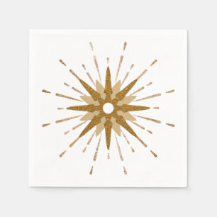 Moderne Gold-Sternexplosion des Mittelalters Serviette