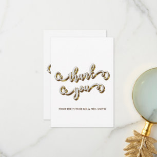 Moderne Gold-Typografie Danke 