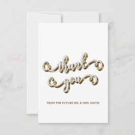 Moderne Gold Typografie Vielen Dank Dankeskarte