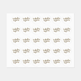 Moderne Gold Typografie Vielen Dank Etiketten