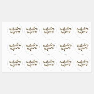 Moderne Gold Typografie Vielen Dank Etiketten