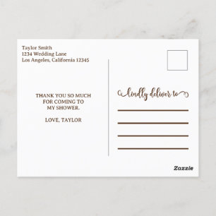 Moderne Gold Typografie Vielen Dank Postkarte