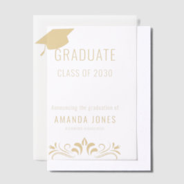 Moderne Gold Typografy Graduation Party