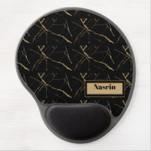 Moderne Gold- und schwarze Marmor-Minimalist-Luxus