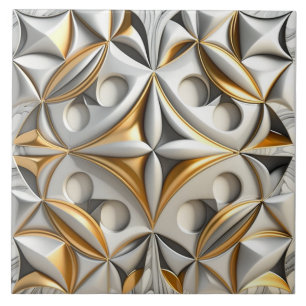 Moderne Gold- und Silberkeramikfliese Fliese